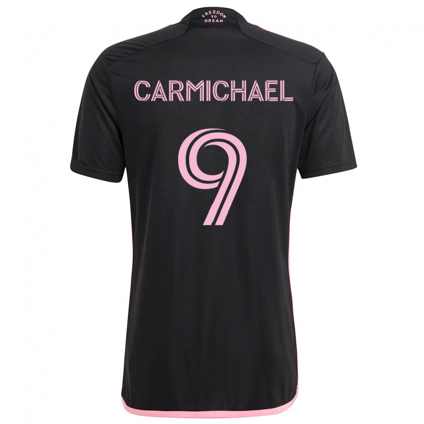 Kandiny Kinder Ryan Carmichael #9 Schwarz Auswärtstrikot Trikot 2024/25 T-Shirt Österreich