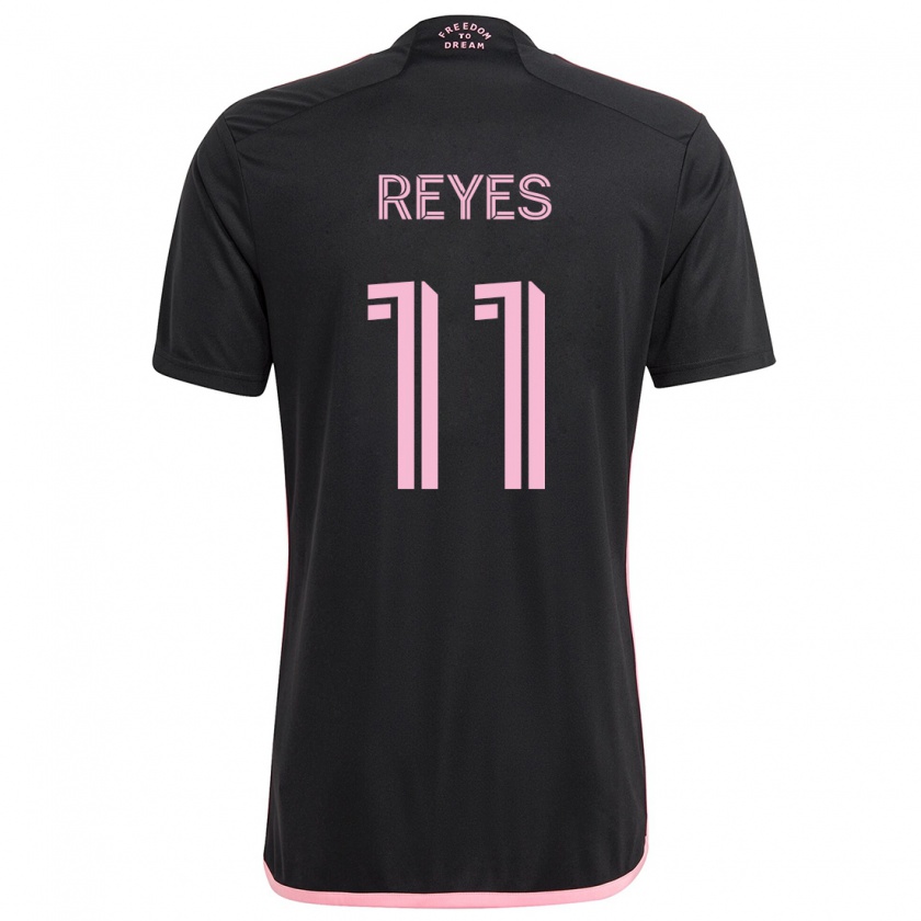 Kandiny Bambino Maglia Dairon Reyes #11 Nero Kit Gara Away 2024/25 Maglietta