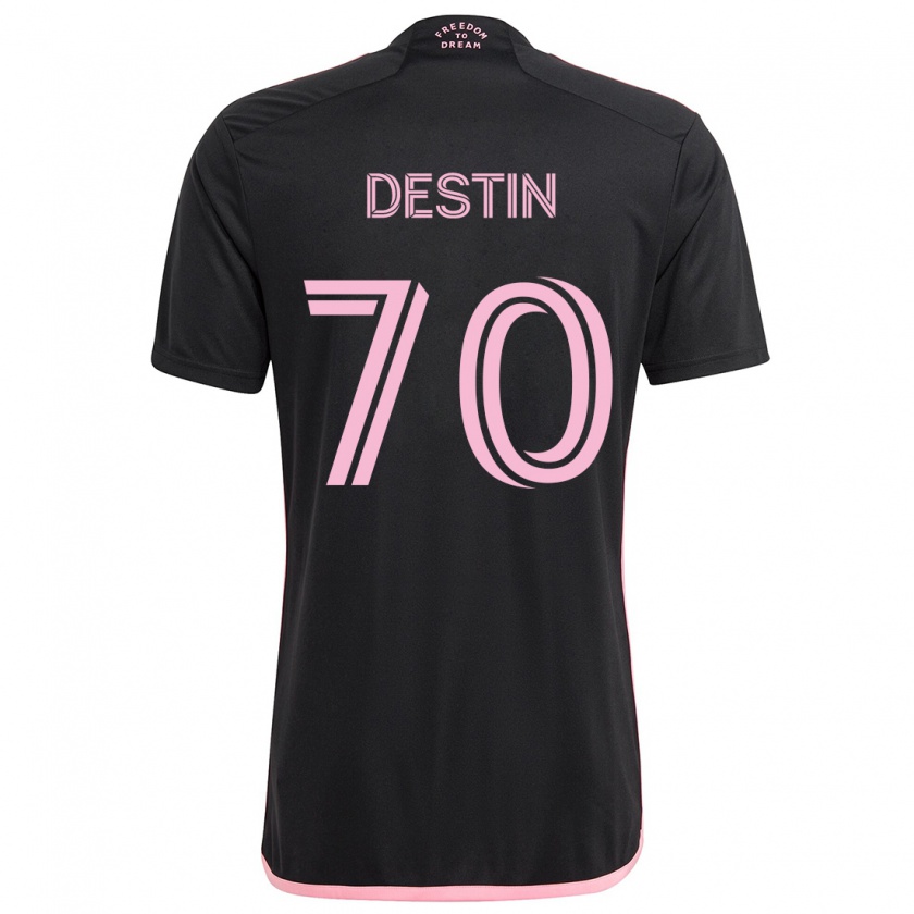 Kandiny Bambino Maglia Bryan Destin #70 Nero Kit Gara Away 2024/25 Maglietta