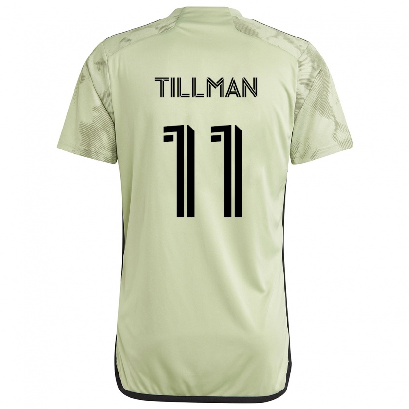 Kandiny Kinder Timothy Tillman #11 Hellgrün Auswärtstrikot Trikot 2024/25 T-Shirt Österreich