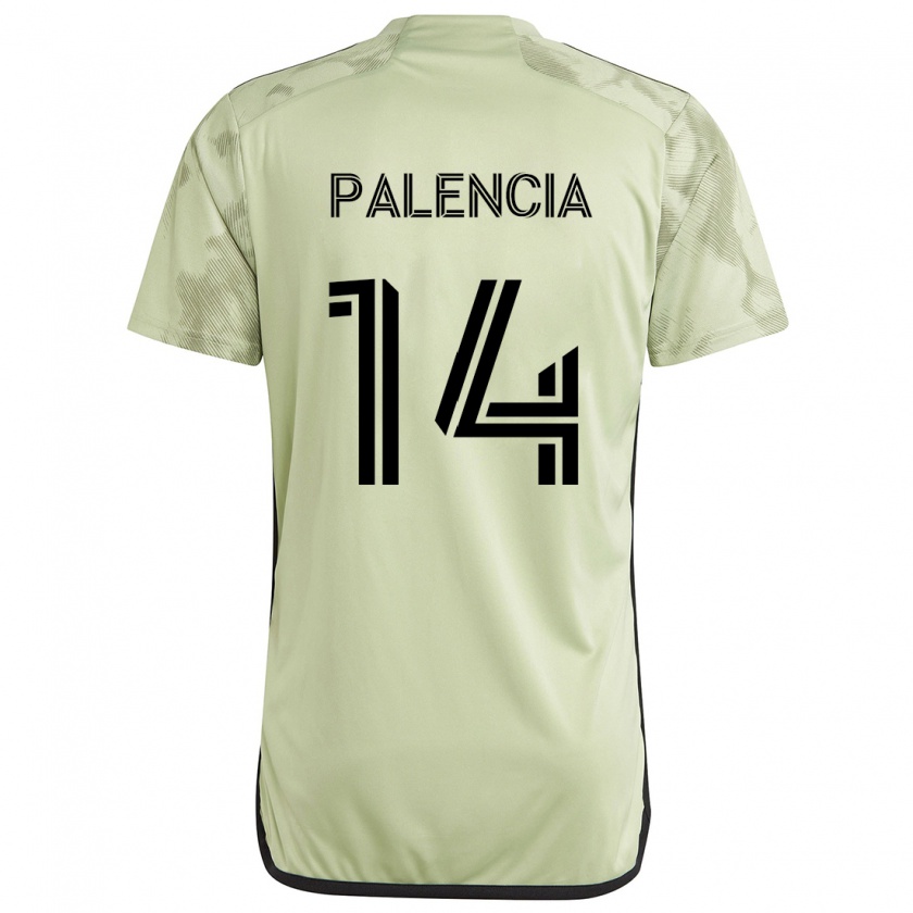 Kandiny Kinderen Sergi Palencia #14 Licht Groen Uitshirt Uittenue 2024/25 T-Shirt