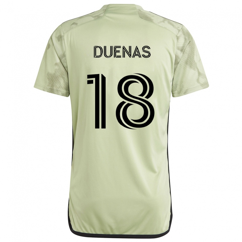 Kandiny Niño Camiseta Érik Dueñas #18 Verde Claro 2ª Equipación 2024/25 La Camisa