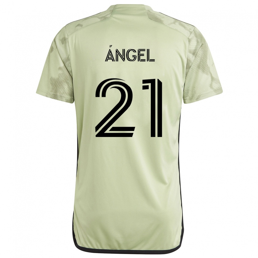 Kandiny Kinderen Tomás Ángel #21 Licht Groen Uitshirt Uittenue 2024/25 T-Shirt