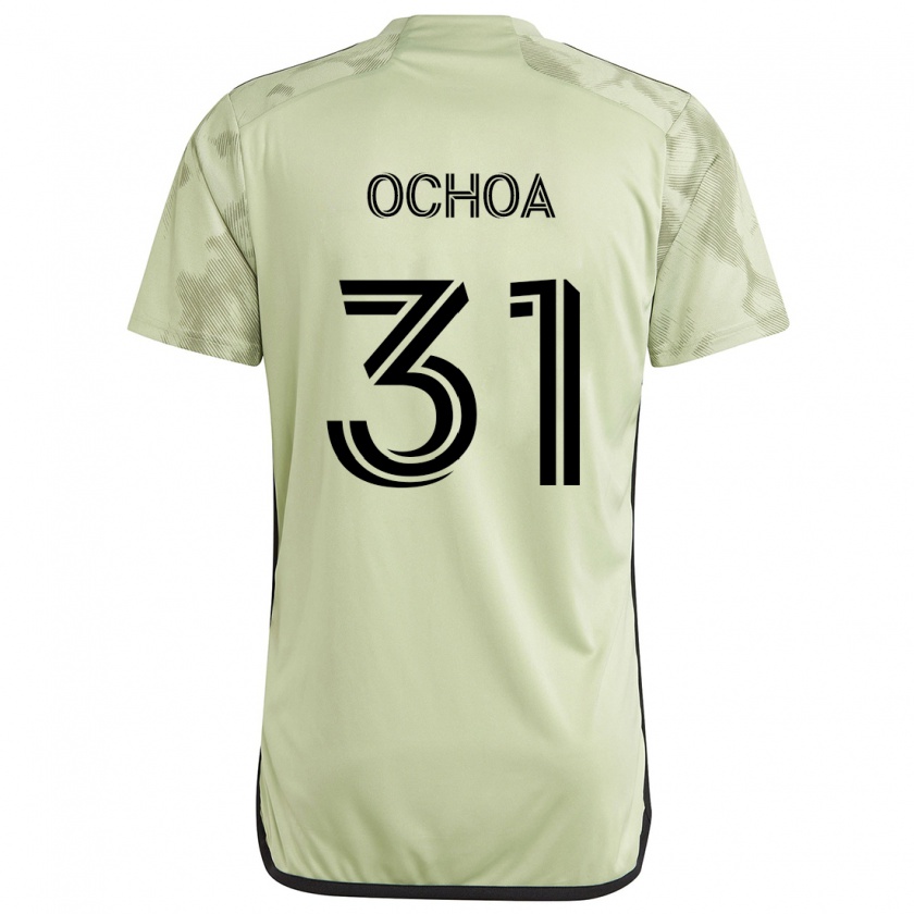 Kandiny Niño Camiseta David Ochoa #31 Verde Claro 2ª Equipación 2024/25 La Camisa México