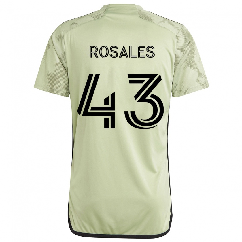 Kandiny Niño Camiseta Diego Rosales #43 Verde Claro 2ª Equipación 2024/25 La Camisa