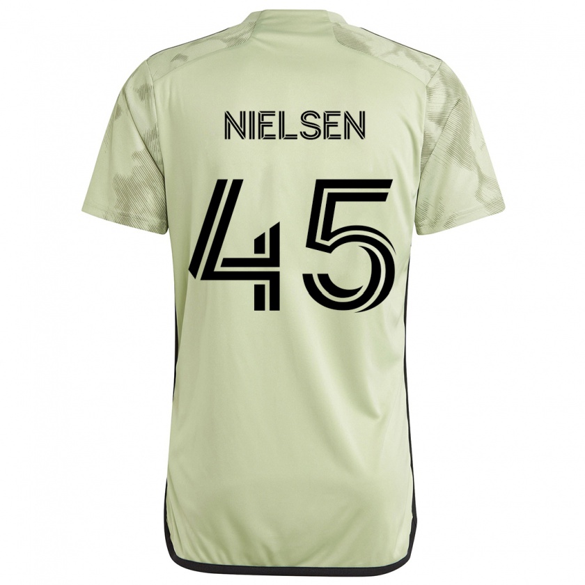 Kandiny Kinder Kenny Nielsen #45 Hellgrün Auswärtstrikot Trikot 2024/25 T-Shirt Österreich