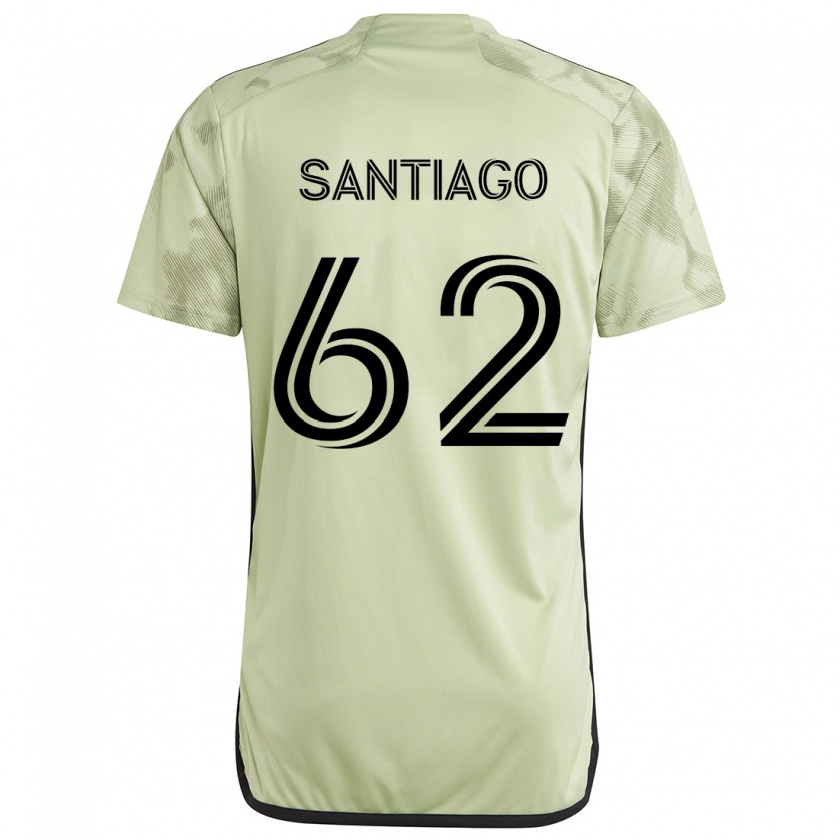 Kandiny Niño Camiseta Joshua Santiago #62 Verde Claro 2ª Equipación 2024/25 La Camisa