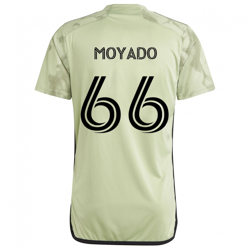 Kandiny Bambino Maglia Bryan Moyado #66 Verde Chiaro Kit Gara Away 2024/25 Maglietta