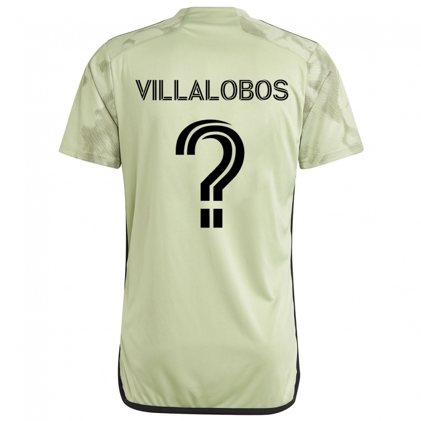 Kandiny Niño Camiseta Kristian Villalobos #0 Verde Claro 2ª Equipación 2024/25 La Camisa México