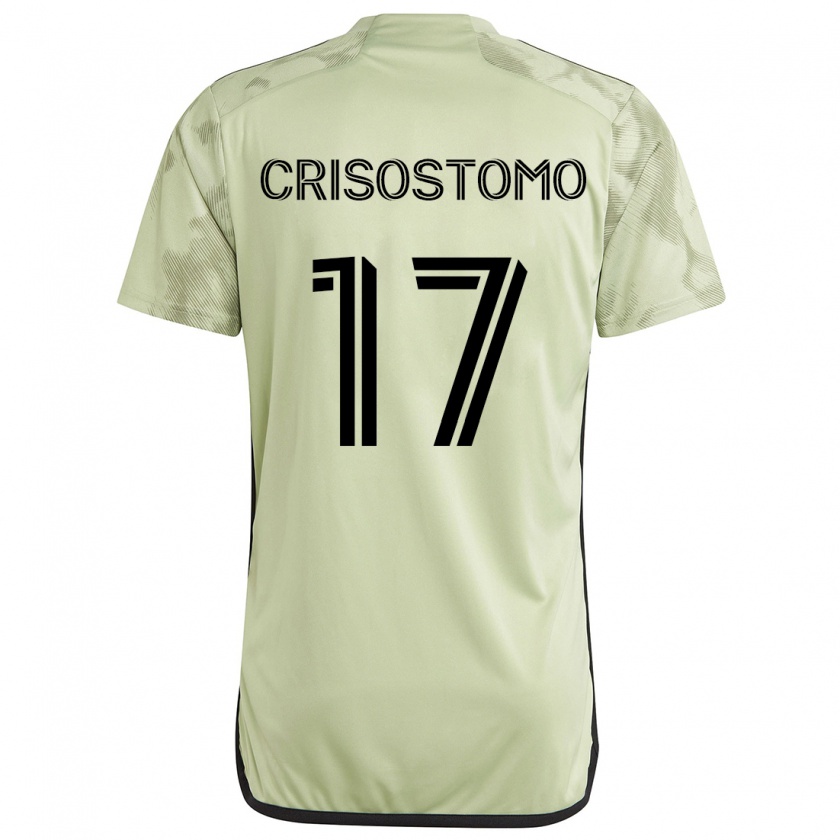 Kandiny Niño Camiseta Danny Crisostomo #17 Verde Claro 2ª Equipación 2024/25 La Camisa