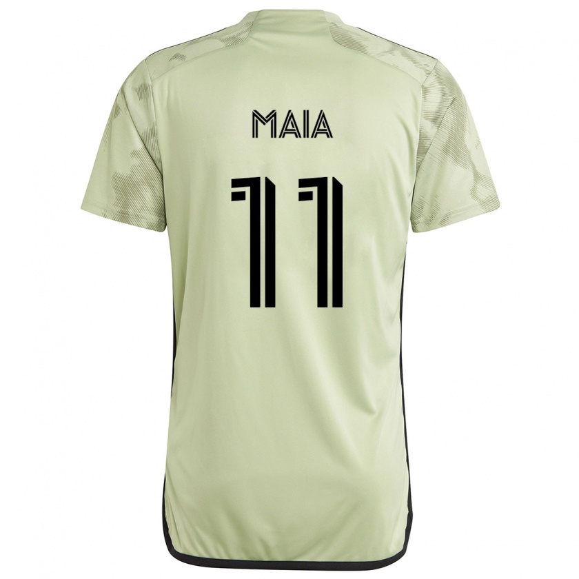 Kandiny Kinderen Matheus Maia #11 Licht Groen Uitshirt Uittenue 2024/25 T-Shirt