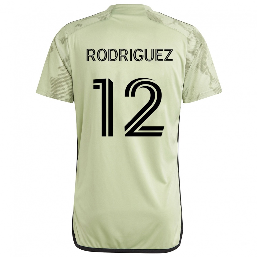 Kandiny Kinderen Jeremi Rodríguez #12 Licht Groen Uitshirt Uittenue 2024/25 T-Shirt