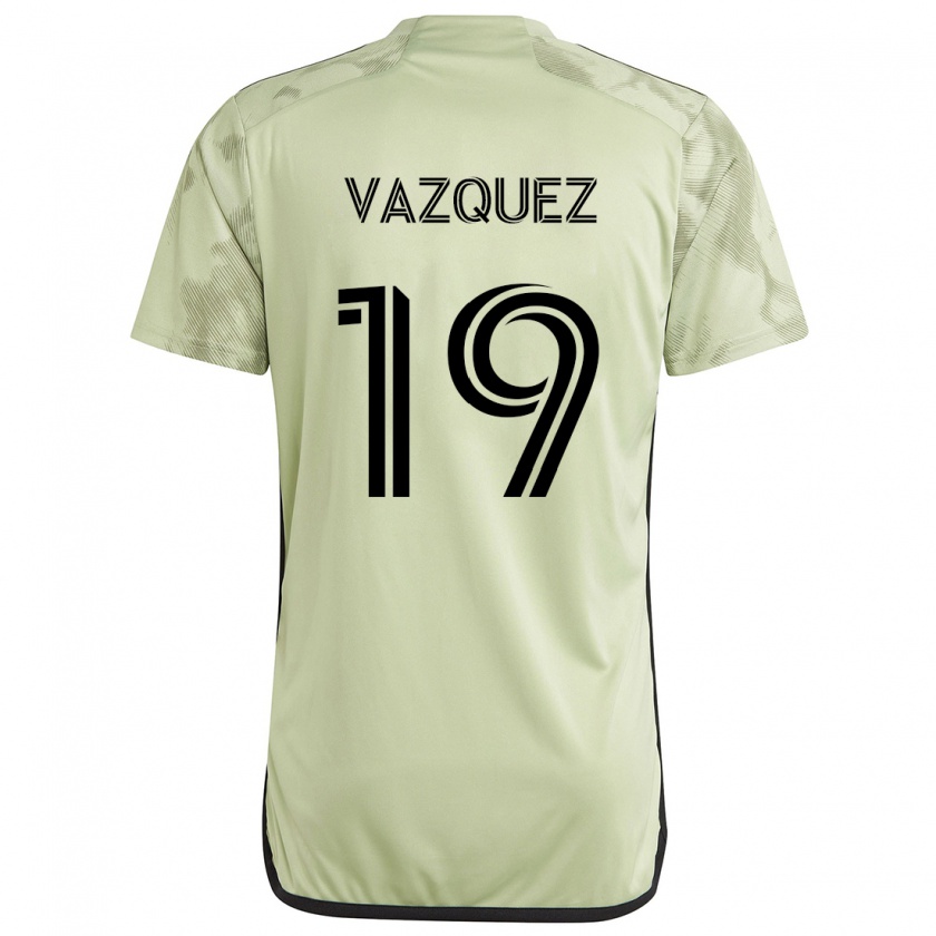 Kandiny Bambino Maglia Favian Vazquez #19 Verde Chiaro Kit Gara Away 2024/25 Maglietta