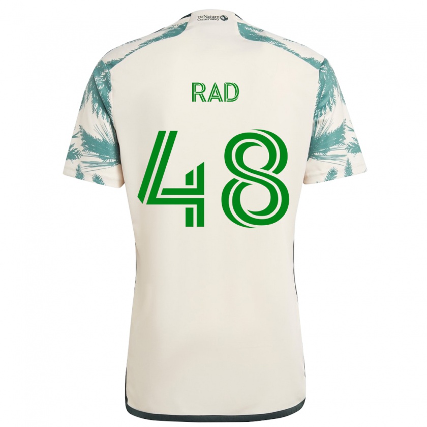 Kandiny Niño Camiseta Kaveh Rad #48 Beige Marrón 2ª Equipación 2024/25 La Camisa México