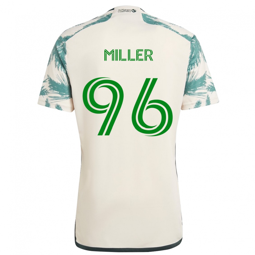 Kandiny Kinder Carver Miller #96 Beige Braun Auswärtstrikot Trikot 2024/25 T-Shirt Österreich