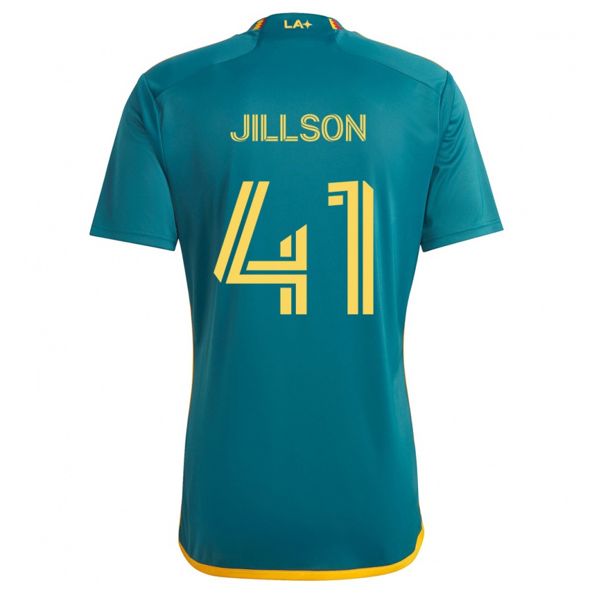 Kandiny Niño Camiseta Simon Jillson #41 Verde Amarillo 2ª Equipación 2024/25 La Camisa México