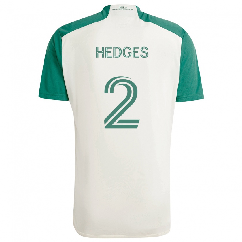 Kandiny Niño Camiseta Matt Hedges #2 Colores Tostados Verde 2ª Equipación 2024/25 La Camisa México