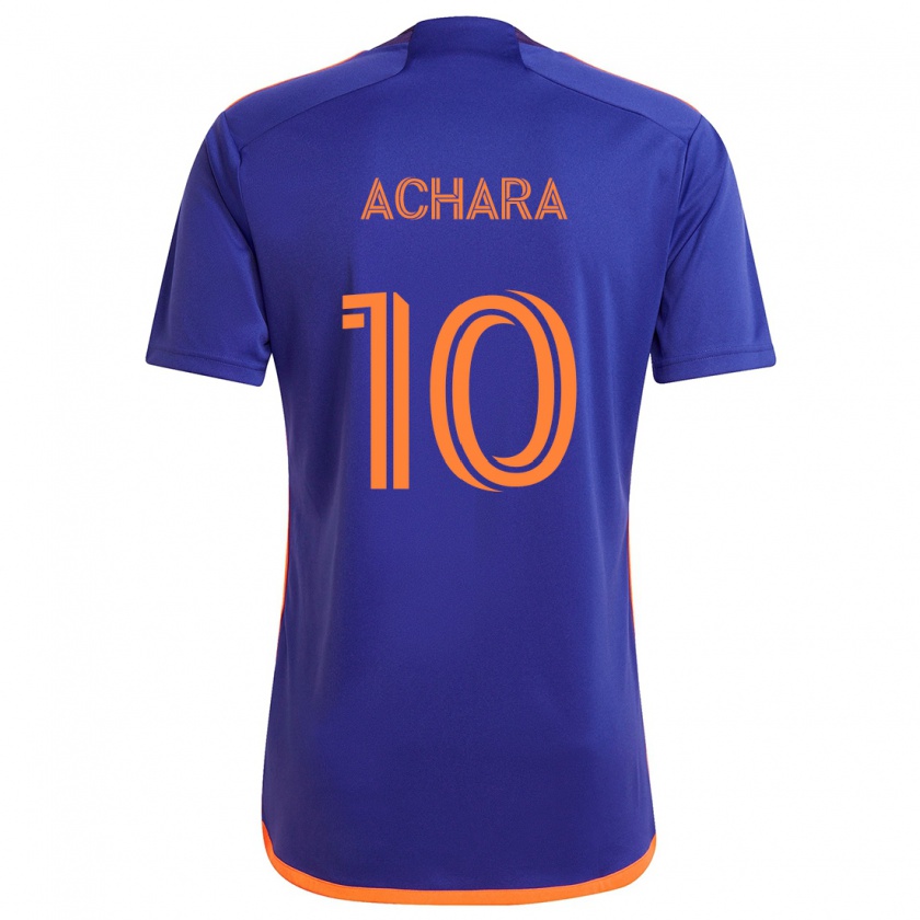 Kandiny Kinderen Ifunanyachi Achara #10 Paars Oranje Uitshirt Uittenue 2024/25 T-Shirt België