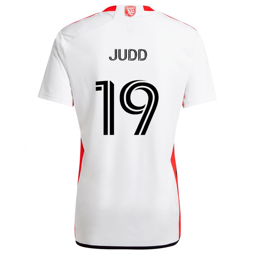 Kandiny Kinder Preston Judd #19 Weiß Rot Auswärtstrikot Trikot 2024/25 T-Shirt Österreich