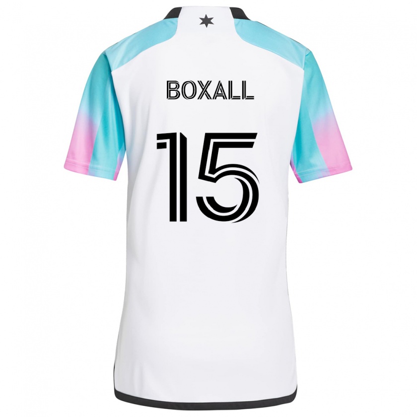 Kandiny Kinder Michael Boxall #15 Weiß Blau Schwarz Auswärtstrikot Trikot 2024/25 T-Shirt Österreich