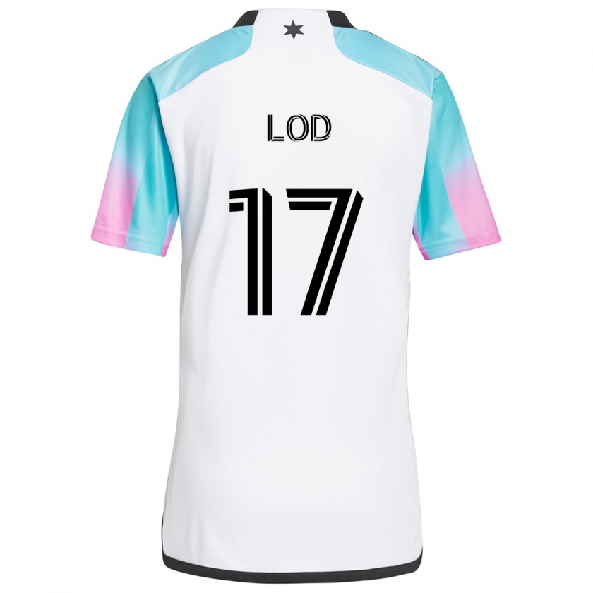 Kandiny Kinder Robin Lod #17 Weiß Blau Schwarz Auswärtstrikot Trikot 2024/25 T-Shirt Österreich