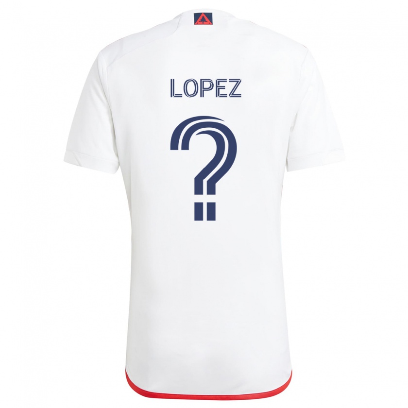 Kandiny Kinder Darwin Lopez #0 Weiß Rot Auswärtstrikot Trikot 2024/25 T-Shirt Österreich