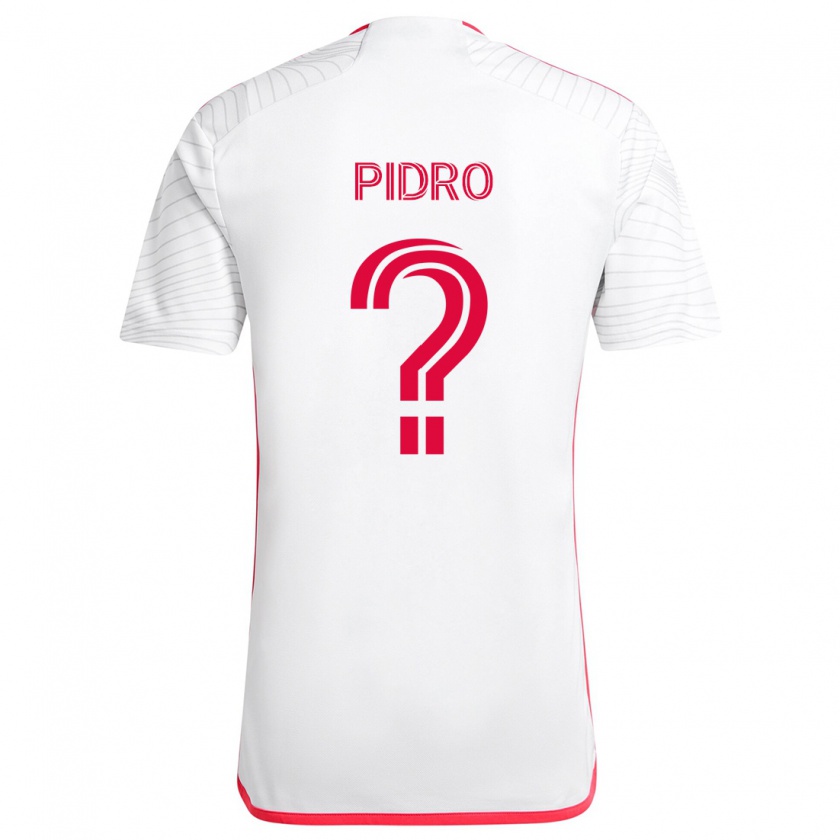 Kandiny Niño Camiseta Selmir Pidro #0 Blanco Rojo 2ª Equipación 2024/25 La Camisa