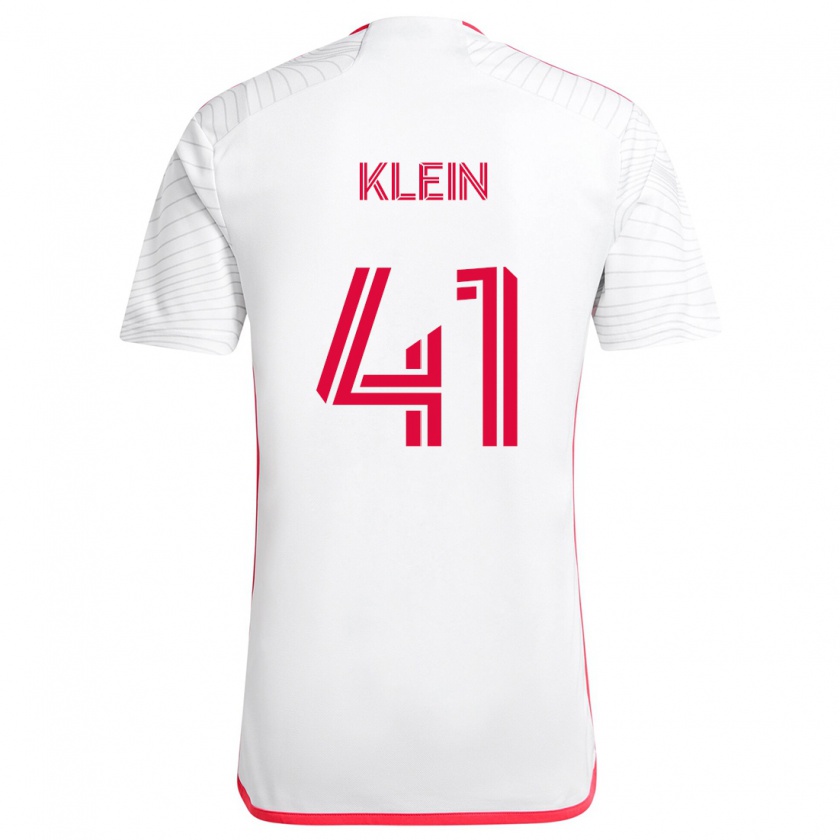 Kandiny Niño Camiseta Johnny Klein #41 Blanco Rojo 2ª Equipación 2024/25 La Camisa México