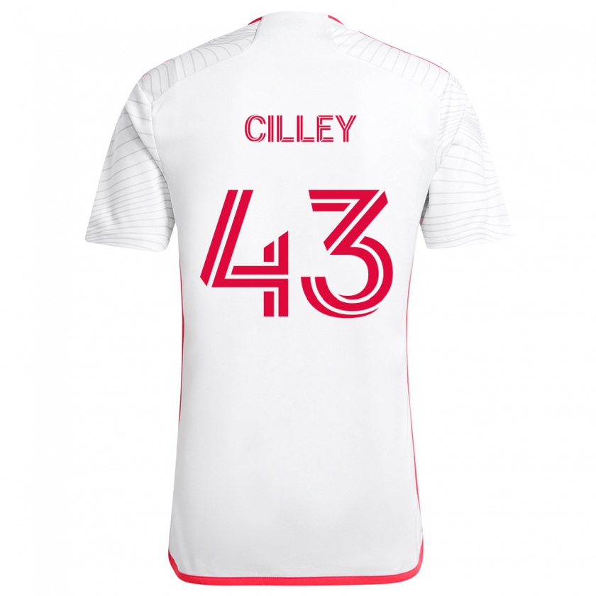 Kandiny Niño Camiseta Cam Cilley #43 Blanco Rojo 2ª Equipación 2024/25 La Camisa México