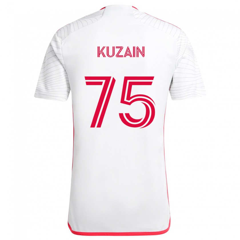 Kandiny Niño Camiseta Wan Kuzain #75 Blanco Rojo 2ª Equipación 2024/25 La Camisa México