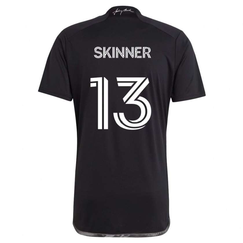 Kandiny Kinder Joey Skinner #13 Schwarz Auswärtstrikot Trikot 2024/25 T-Shirt Österreich