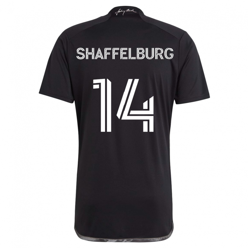 Kandiny Bambino Maglia Jacob Shaffelburg #14 Nero Kit Gara Away 2024/25 Maglietta