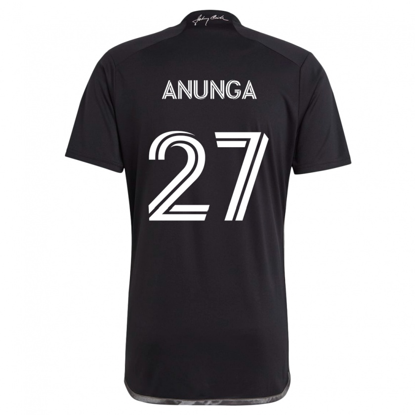 Kandiny Bambino Maglia Tah Anunga #27 Nero Kit Gara Away 2024/25 Maglietta