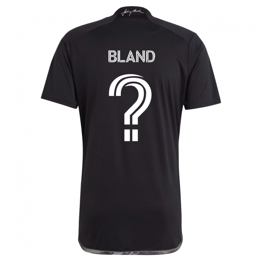 Kandiny Bambino Maglia Owen Bland #0 Nero Kit Gara Away 2024/25 Maglietta