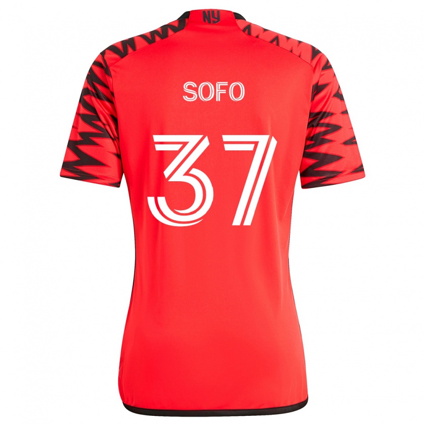 Kandiny Kinder Mohammed Sofo #37 Rot Schwarz Weiß Auswärtstrikot Trikot 2024/25 T-Shirt Österreich