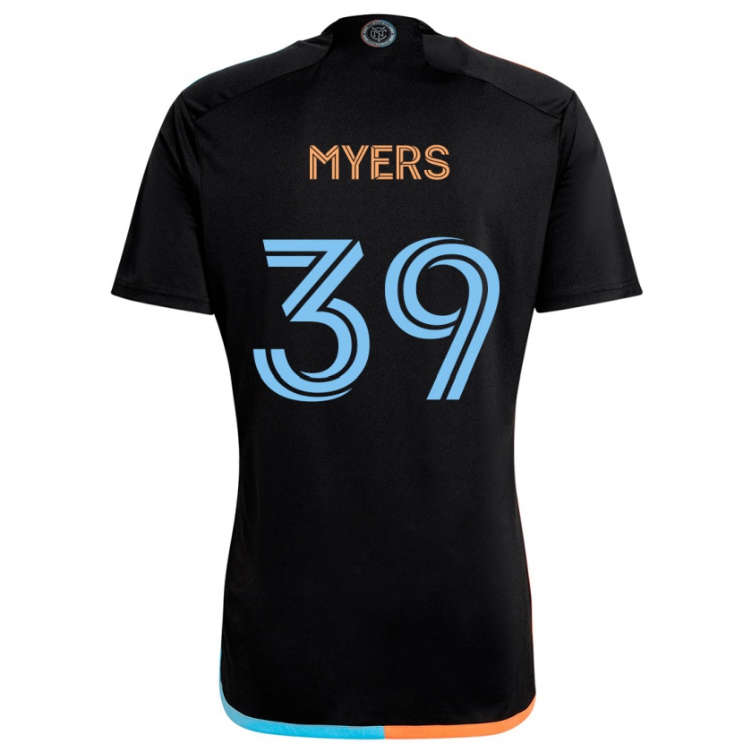 Kandiny Niño Camiseta Md Myers #39 Negro Naranja Azul 2ª Equipación 2024/25 La Camisa