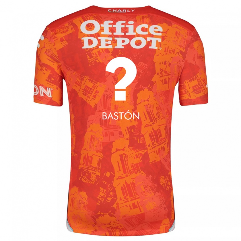 Kandiny Kinderen Borja Bastón #0 Oranje Wit Uitshirt Uittenue 2024/25 T-Shirt