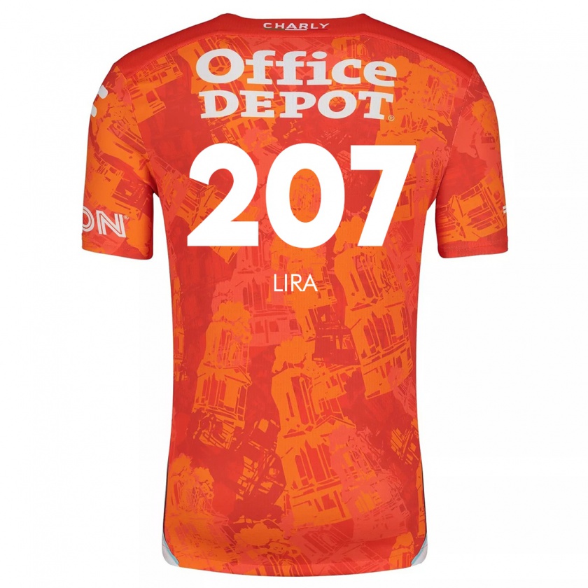 Kandiny Niño Camiseta Almir Lira #207 Naranja Blanco 2ª Equipación 2024/25 La Camisa