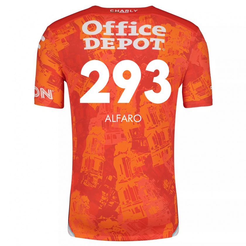 Kandiny Niño Camiseta Cristóbal Alfaro #293 Naranja Blanco 2ª Equipación 2024/25 La Camisa