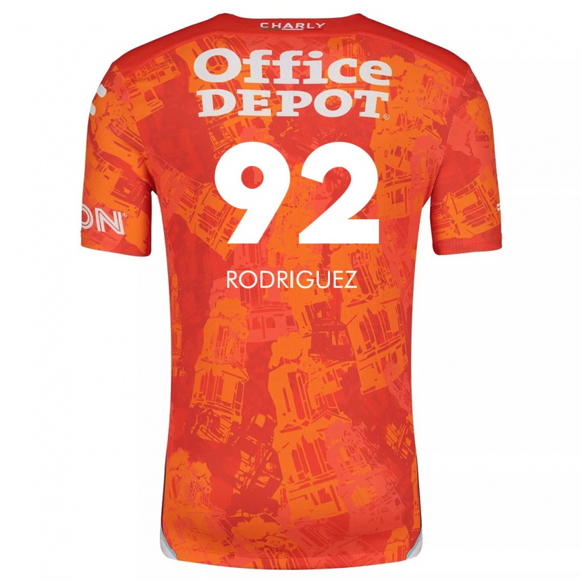 Kandiny Kinderen Sergio Rodríguez #92 Oranje Wit Uitshirt Uittenue 2024/25 T-Shirt België