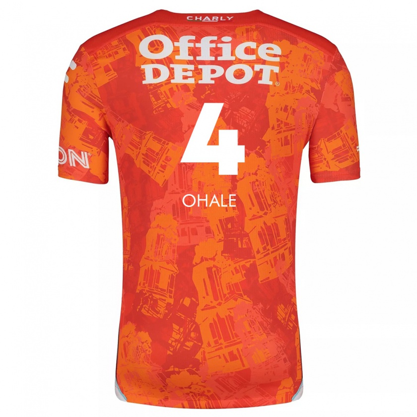 Kandiny Kinderen Osinachi Ohale #4 Oranje Wit Uitshirt Uittenue 2024/25 T-Shirt België