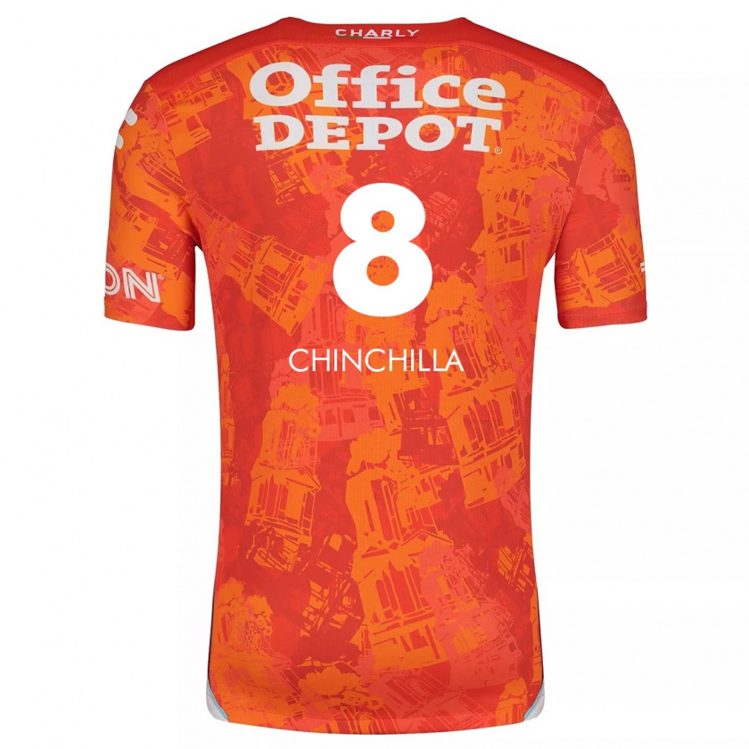 Kandiny Kinder Priscila Chinchilla #8 Orange Weiß Auswärtstrikot Trikot 2024/25 T-Shirt Österreich