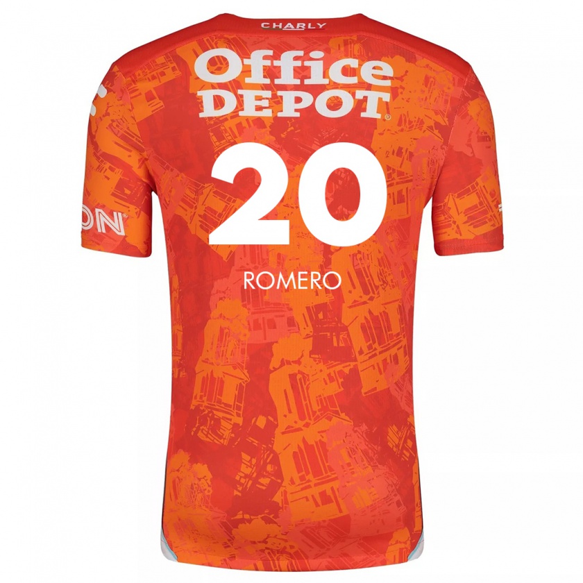 Kandiny Kinder Tamara Romero #20 Orange Weiß Auswärtstrikot Trikot 2024/25 T-Shirt Österreich