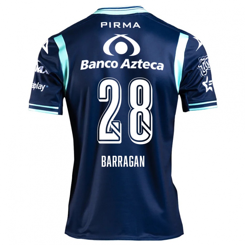 Kandiny Niño Camiseta Martín Barragán #28 Azul Marino 2ª Equipación 2024/25 La Camisa