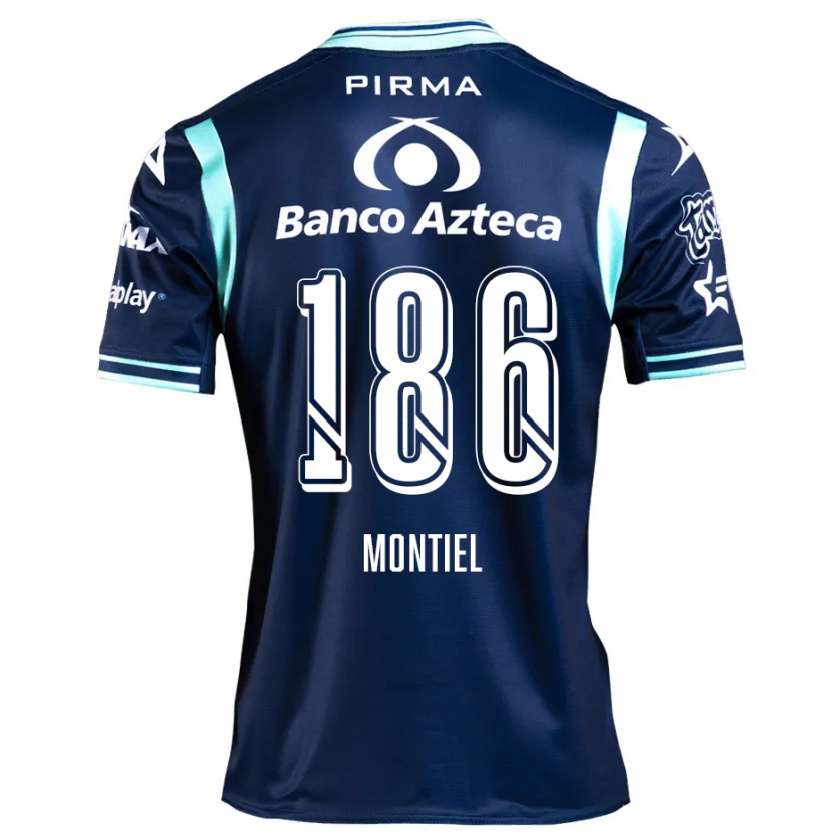 Kandiny Kinder Santiago Montiel #186 Navy Blau Auswärtstrikot Trikot 2024/25 T-Shirt Österreich