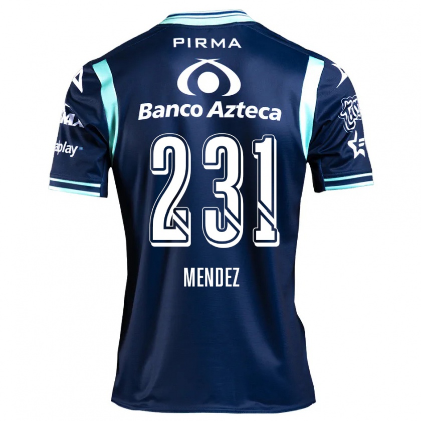 Kandiny Kinder Alejandro Méndez #231 Navy Blau Auswärtstrikot Trikot 2024/25 T-Shirt Österreich