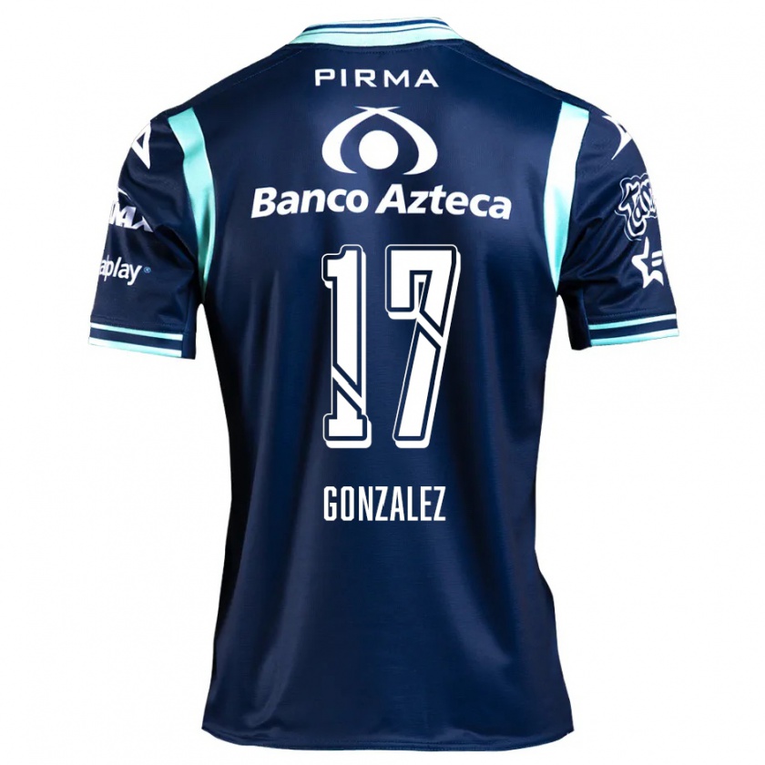 Kandiny Niño Camiseta Andrea González #17 Azul Marino 2ª Equipación 2024/25 La Camisa