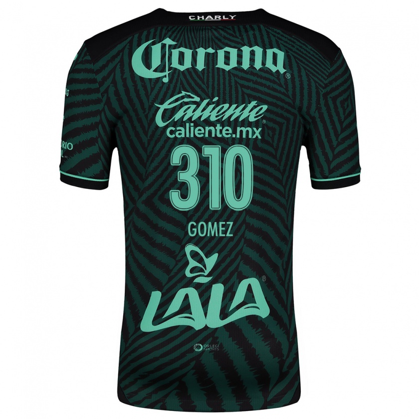 Kandiny Niño Camiseta Luis Gómez #310 Verde Negro 2ª Equipación 2024/25 La Camisa México