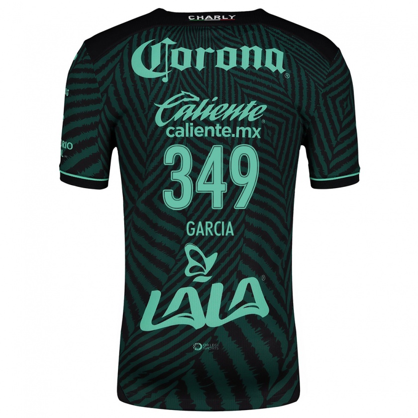 Kandiny Niño Camiseta Diego García #349 Verde Negro 2ª Equipación 2024/25 La Camisa