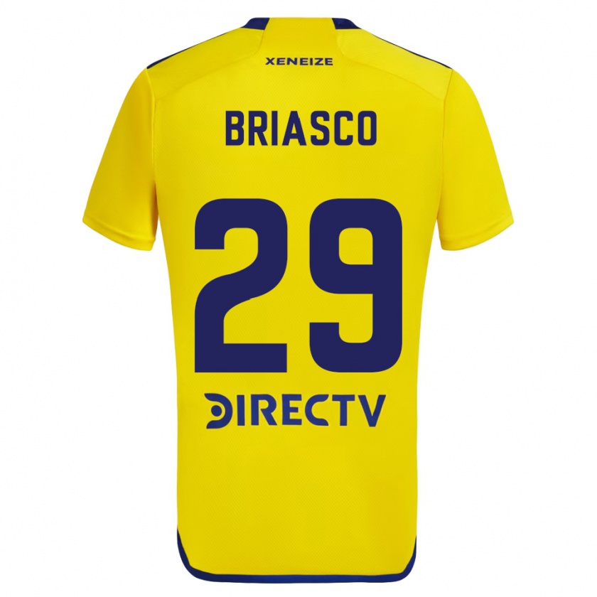 Kandiny Niño Camiseta Norberto Briasco #29 Amarillo Azul 2ª Equipación 2024/25 La Camisa México